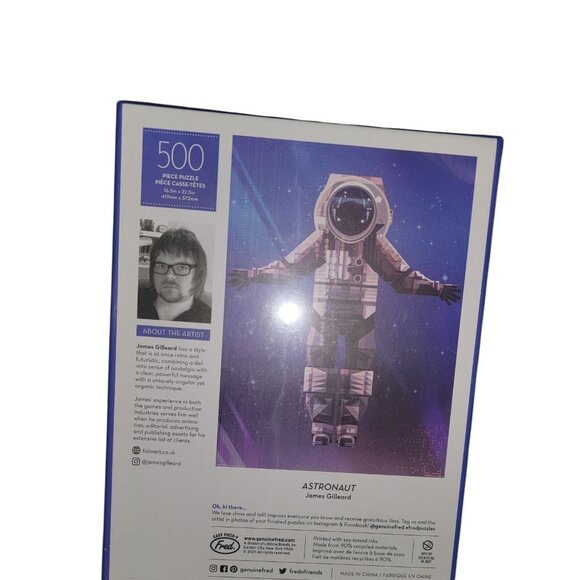 Astronaut 500 Piece Puzzle By Artist Imaginary Friends‎ Studios - Picture 3 of 6